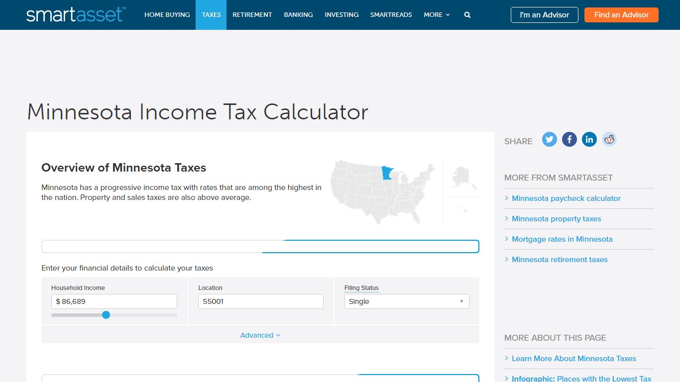 Minnesota Income Tax Calculator - SmartAsset